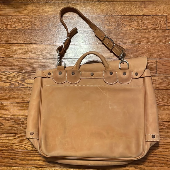 J Peterman leather messenger bag - Picture 2 of 5